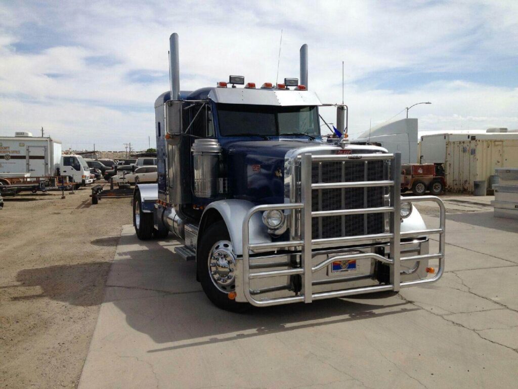 a truck parked in a lot