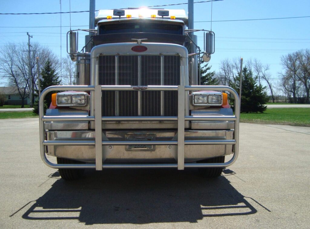 a front view of a truck